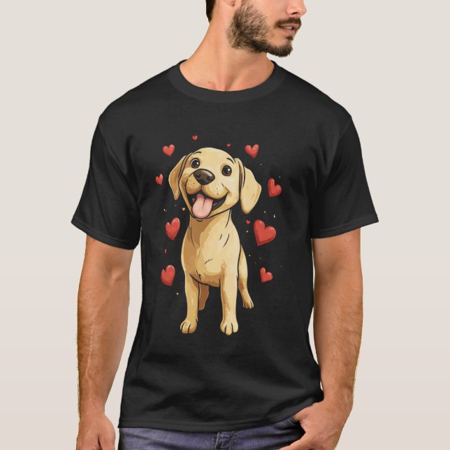Söt Labrador Retriever T Shirt (Framsida)