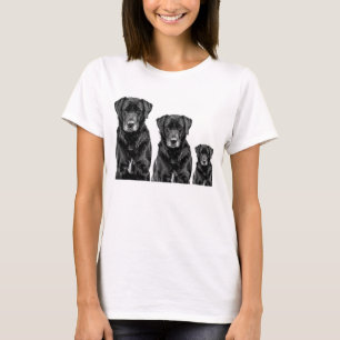 Söt Labrador Svart Hund Valp Husdjur Evolution T Shirt
