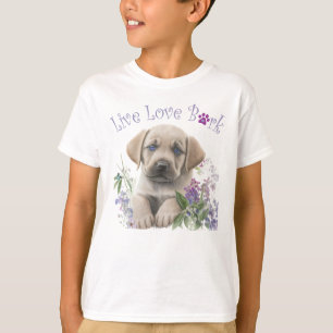 Söt Labradorhund Blommig T Shirt