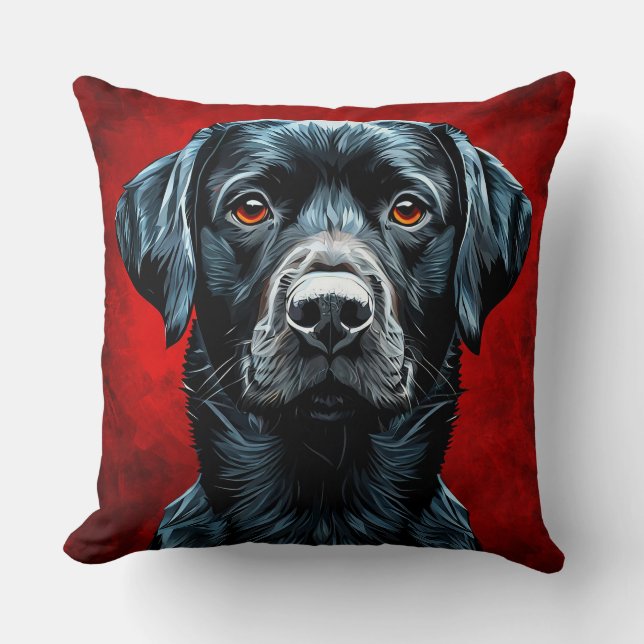 Söt labradorhund kudde (Framsida)