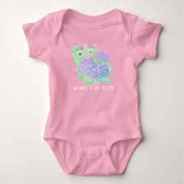 Söt lägg till Mamma flicka sköldpadda T Shirt