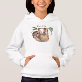Söt lägg till namn sloth älskare Hoodie T Shirt