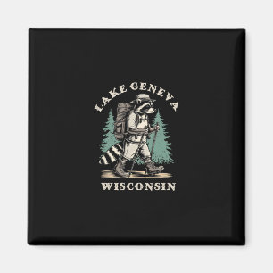Söt Lake Geneva Wisconsin vandringsled äventyr Magnet
