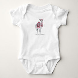 Söt Lama Djur | Babyflicka | Kroppsoverall Tee Shirt