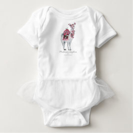 Söt Lama Djur | Babyflicka | Kroppsoverall Tröja