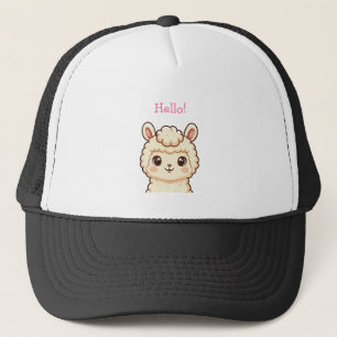 Söt lama illustration design keps