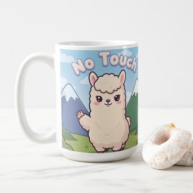 Söt lama  kaffemugg (Med munk)