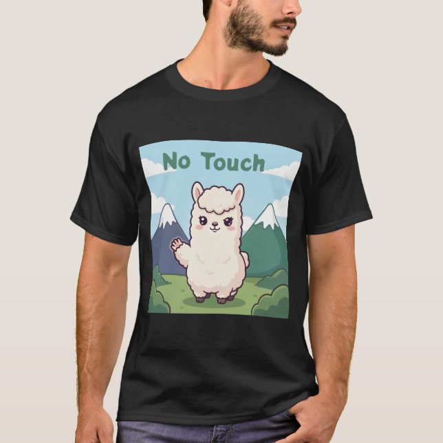 Söt lama  t shirt (Framsida)
