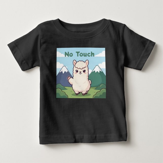 Söt lama  t shirt (Framsida)