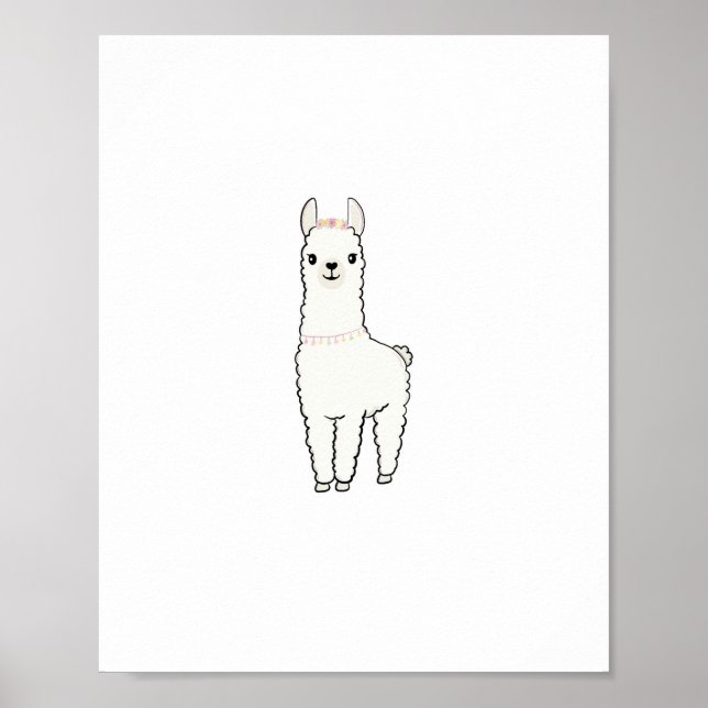 Söt lama-tema  poster (Framsidan)