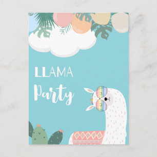 Söt lama vykort