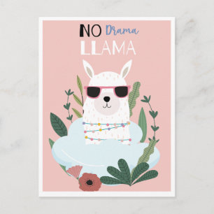 Söt lama vykort