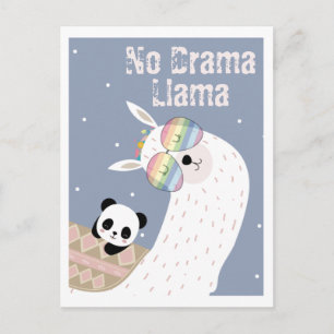 Söt lama vykort