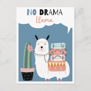 Söt lama vykort