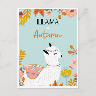 Söt lama vykort