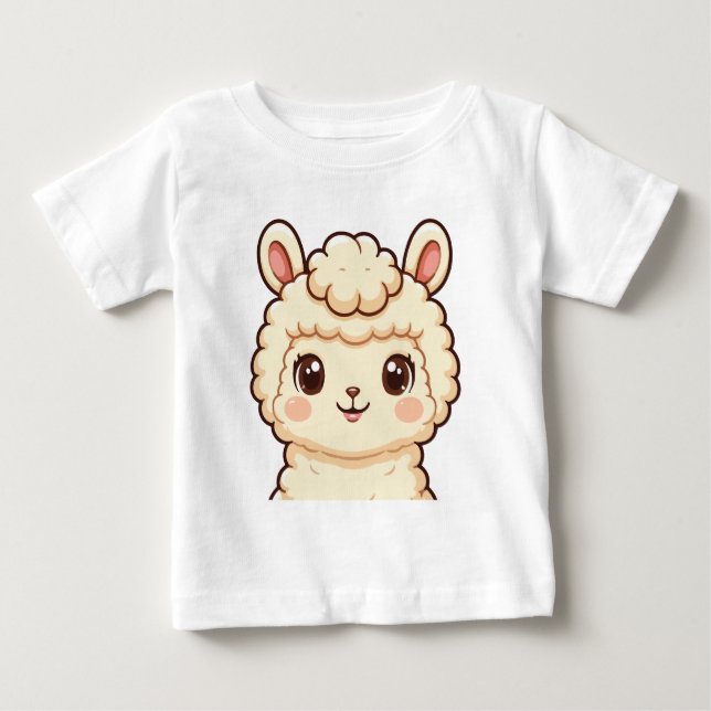 Söt lamm-illustration t-shirt design (Framsida)