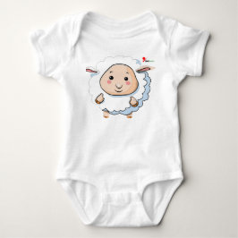 Söt lammdräkt för bebisar t shirt