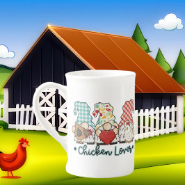 Söt Land gnome-kyckling älskare Benporslin Mugg
