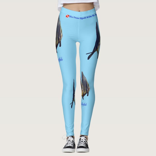 Söt Långfenad Fladderfisk Leggings (Framsida)