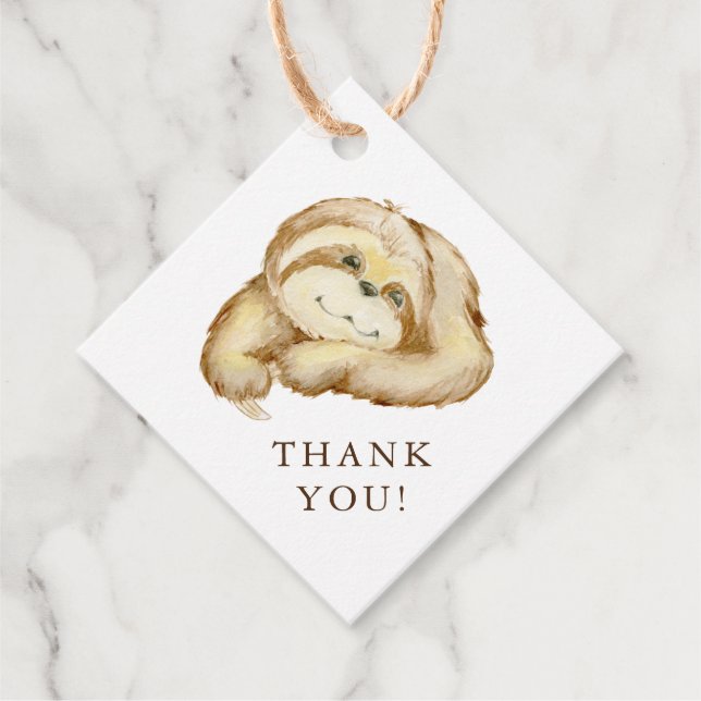 Söt, långsam babystövel gåvor etiketter (Framsida)