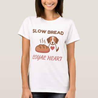 Söt Långsam Bröd Trogen Hjärt Hund T Shirt