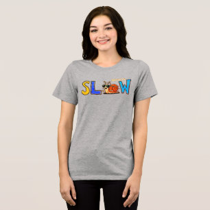 Söt Långsam Snigel Grafisk T-Shirt