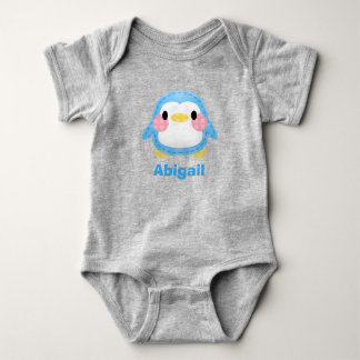 Söt lapptäcke-stil pingvin konst personlig t shirt
