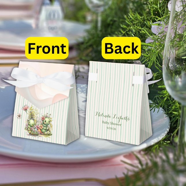 Söt Larv Tack Baby Shower Fest Presentaskar (Skapare uppladdad)