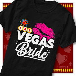 Söt Las Vegas-brud Roligt bröllop möhippa T Shirt