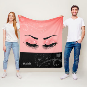 Söt Lash - korall Rosa Fleecefilt