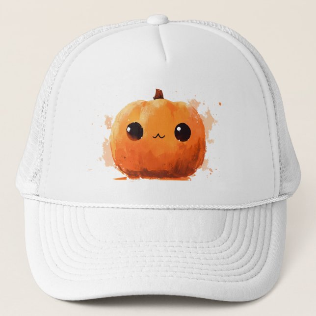 Söt & läskig Jack-O-Lantern mössa Keps (Framsida)