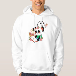 Söt läspanda & Ilsken spökstrawberrytårta Hoodie