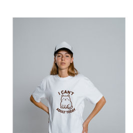 Söt Lat Katt – Inte Idag Humör T Shirt