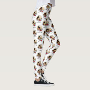 Söt Låt oss gå! Gå Pekingeser Hund (brun maskerad) Leggings