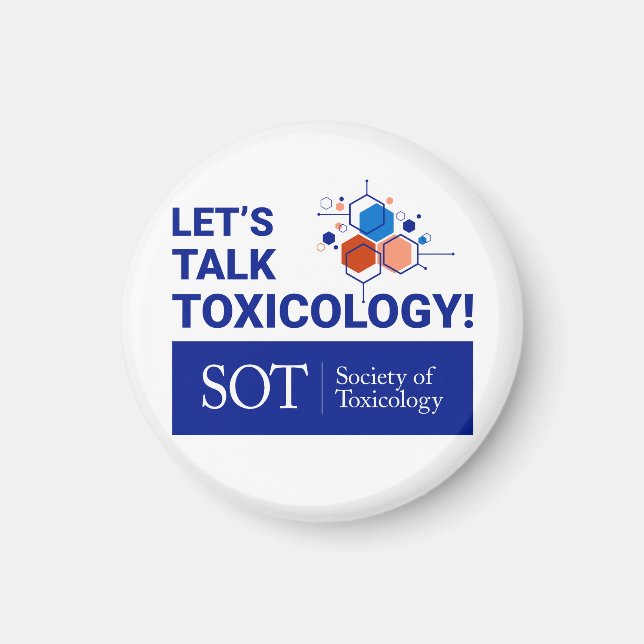 SOT - Låt oss Talk Toxicology - Circle Magnet (Framsidan)