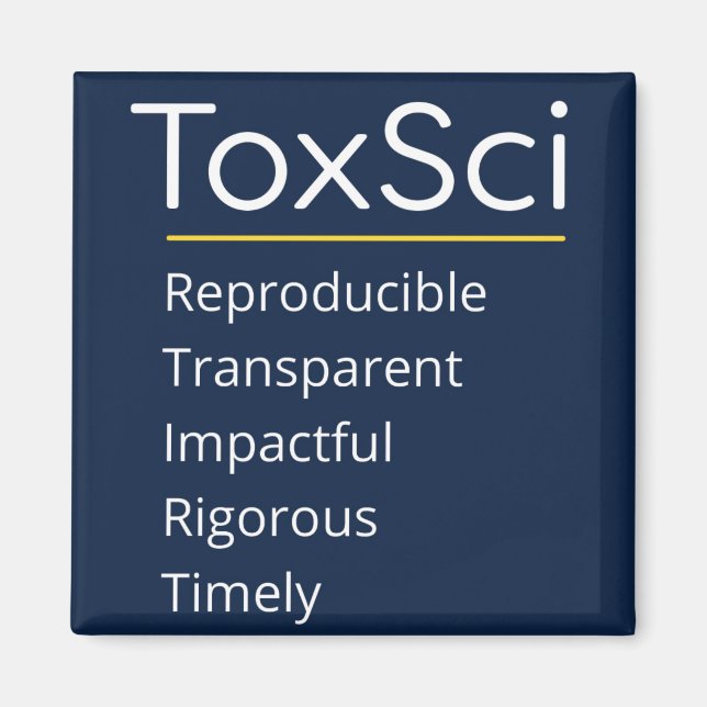 SOT - Låt oss Talk Toxicology - Square Magnet (Framsidan)