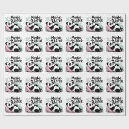 Söt Lat Panda – “Kanske Senare” Avslappnad Panda Presentpapper