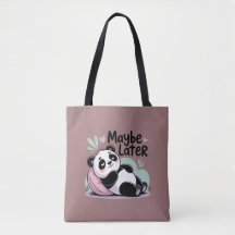 Söt Lat Panda – “Kanske Senare” Avslappnad Panda