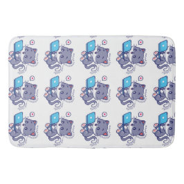 Söt, lat student - i morgon kanske jag ska studera badrumsmatta