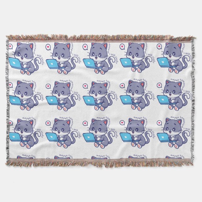 Söt, lat student - i morgon kanske jag ska studera filt (Framsidan)