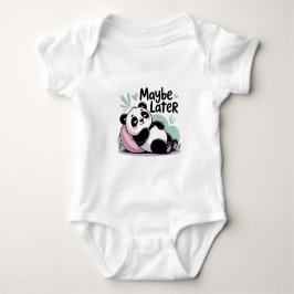 Söt Lättjefull Panda – “Kanske Senare” Avslappnad T Shirt