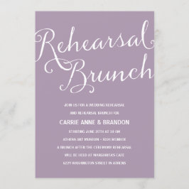 Söt Lavender | Calligraphy Rehearsal Brunch Inbjudningar