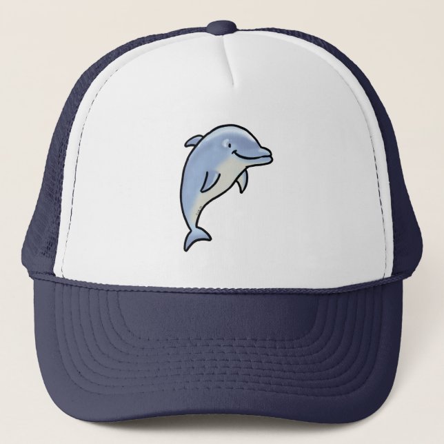 Söt Leende Delfin Keps (Framsida)