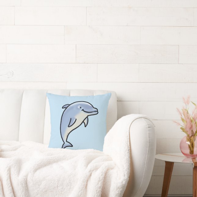 Söt Leende Delfin Kudde (Soffa)