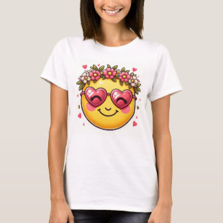 söt leende emoji t shirt