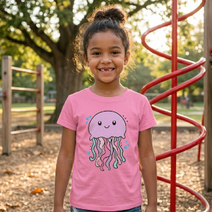 Söt leende Kawaii Baby Manet med Bubblor T Shirt
