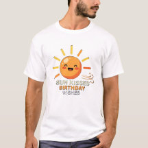 Söt leende sol födelsedagsönskningar herr t-shirt