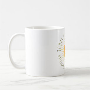 Söt leende sol kaffemugg