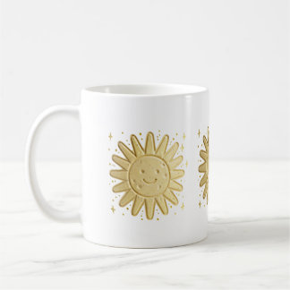 Söt Leende Sol – Kawaii Solvattenfärg Desi Kaffemugg