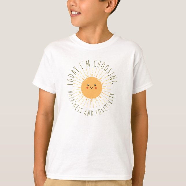 Söt leende sol  t shirt (Framsida)